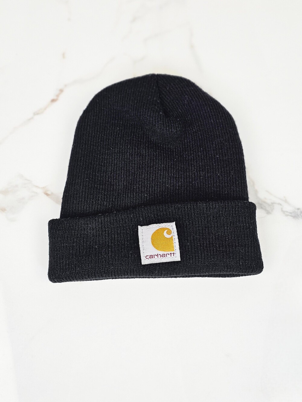 Kids Carhartt Knit Beanie Hat in Black